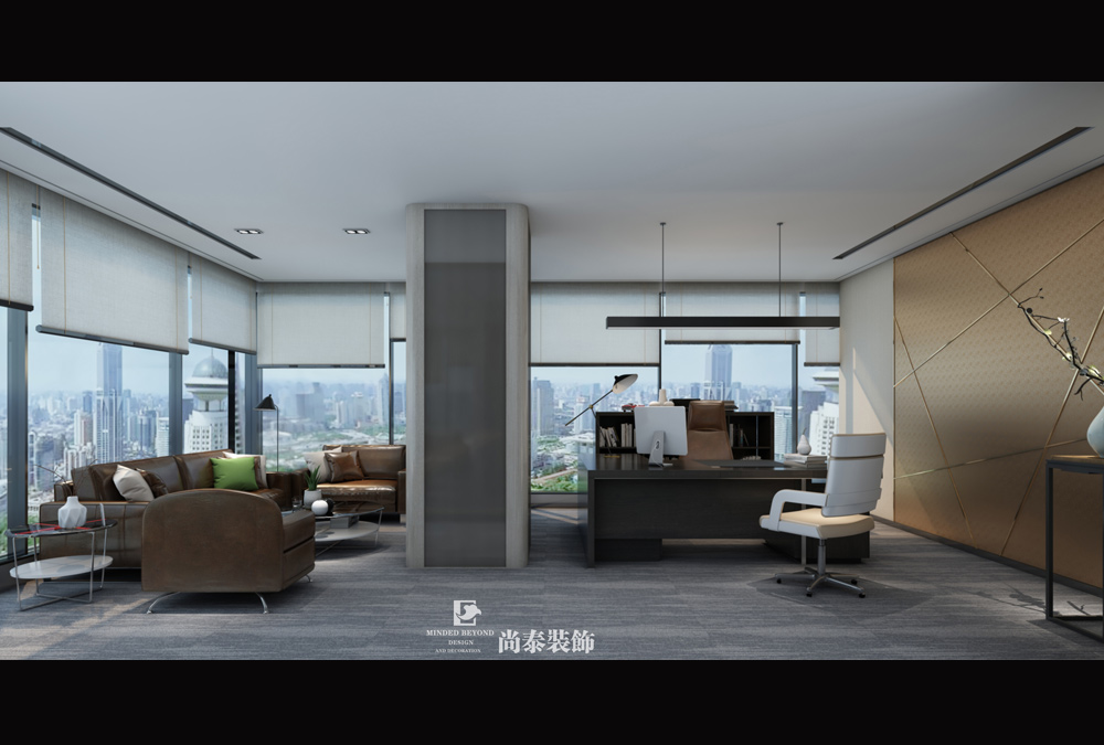 深圳羅湖鴻隆世紀(jì)廣場(chǎng)國際物流公司辦公室裝修設(shè)計(jì)