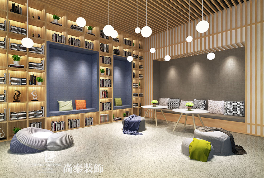 深圳前?；鹦℃?zhèn)金融科技公司辦公室設(shè)計(jì)效果圖 