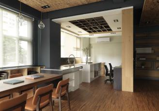 深圳辦公室裝效果圖：摩登工業(yè)感 Designer Office，演繹現(xiàn)代創(chuàng)新設(shè)計(jì)意念