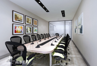 時尚裸設計無限延伸 玻璃、層板展示收納創(chuàng)造簡約現(xiàn)代工作室 